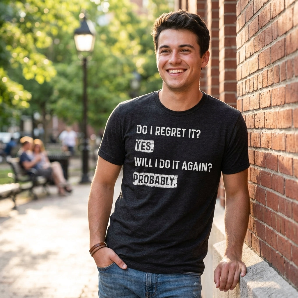 Do I Regret It Yes Will I Do It Again Probably Men's T Shirt product image 2