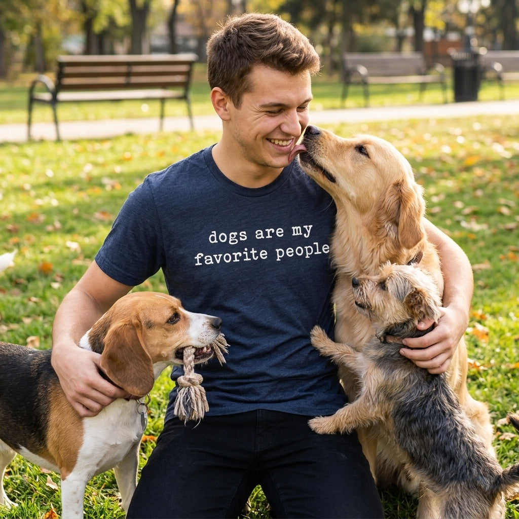Dogs Are My Favorite People Men's T Shirt product image 4