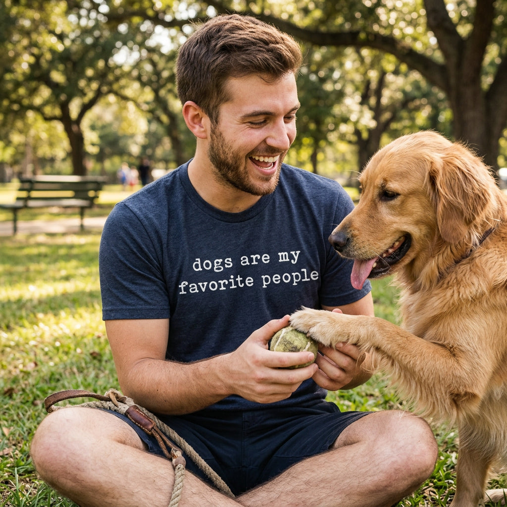 Dogs Are My Favorite People Men's T Shirt product image 2