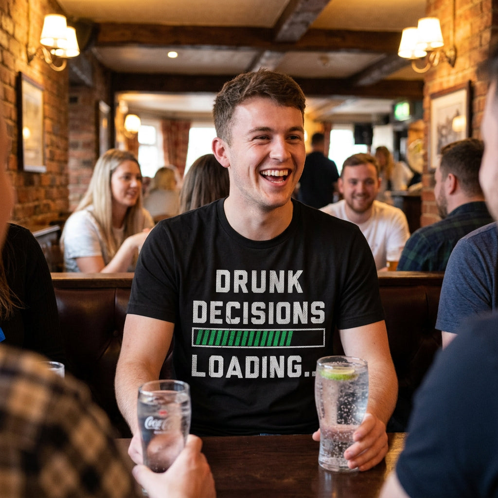 Drunk Decisions Loading Men's T Shirt product image 2