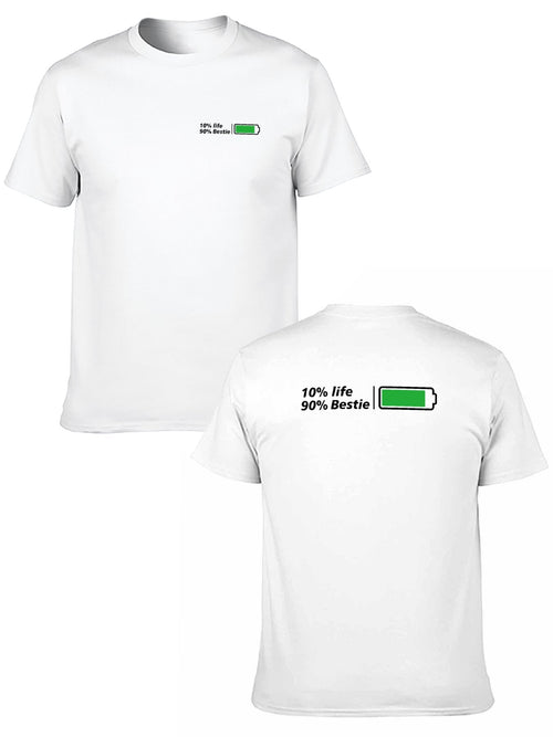10%Life 90%Bestie t-shirt back & frot grathic tee product image 2