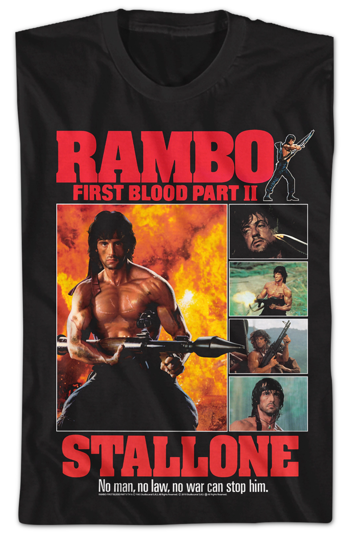 First Blood Part II Collage Rambo T-Shirt product image 2