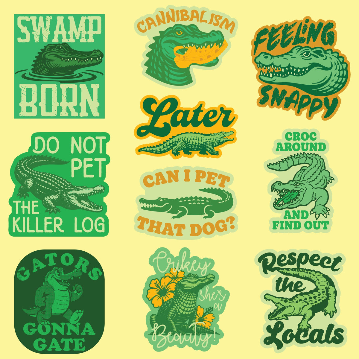 Alligator Stickers