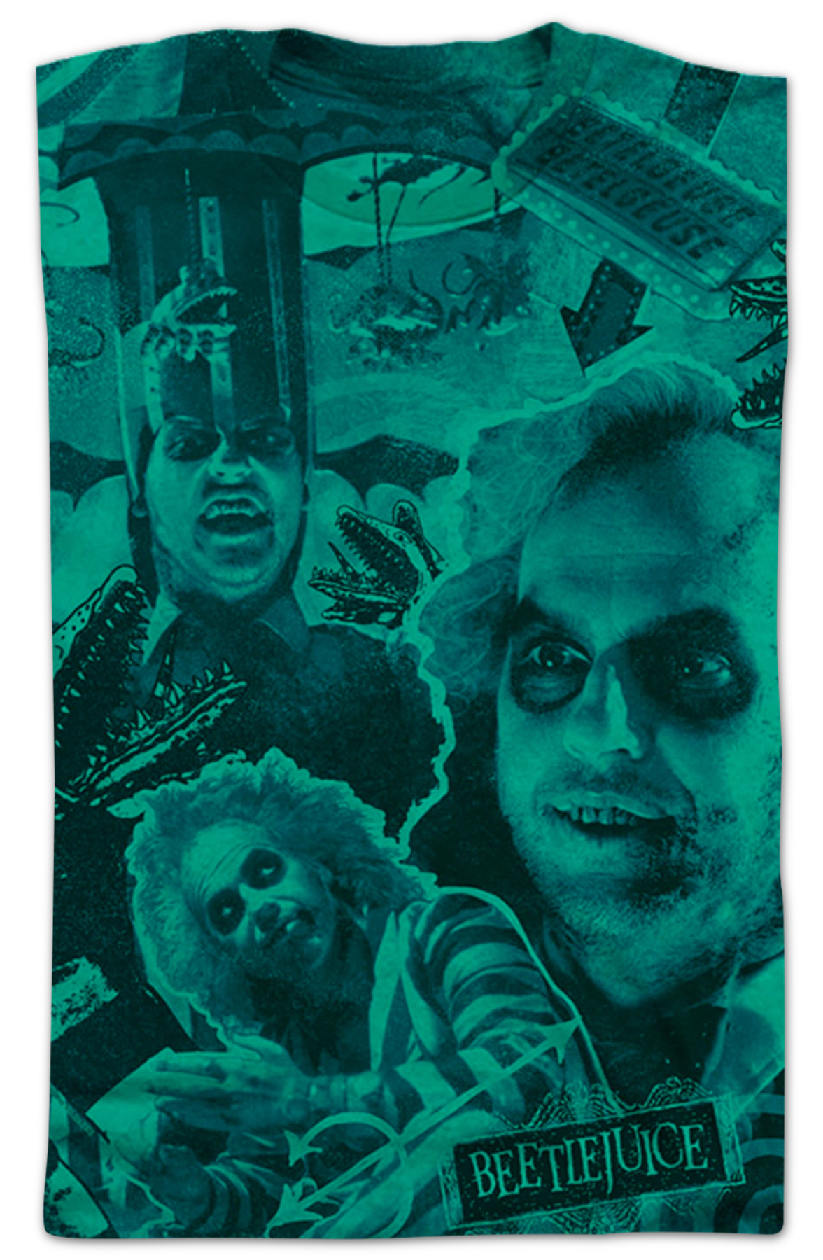 Green Collage Beetlejuice T-Shirt product image 2