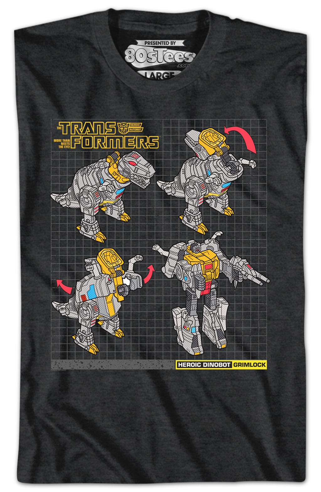 Grimlock Modes Transformers T-Shirt product image 2