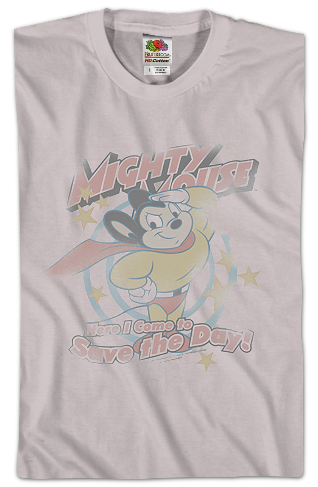 Here I Come to Save the Day Mighty Mouse T-Shirt product image 2