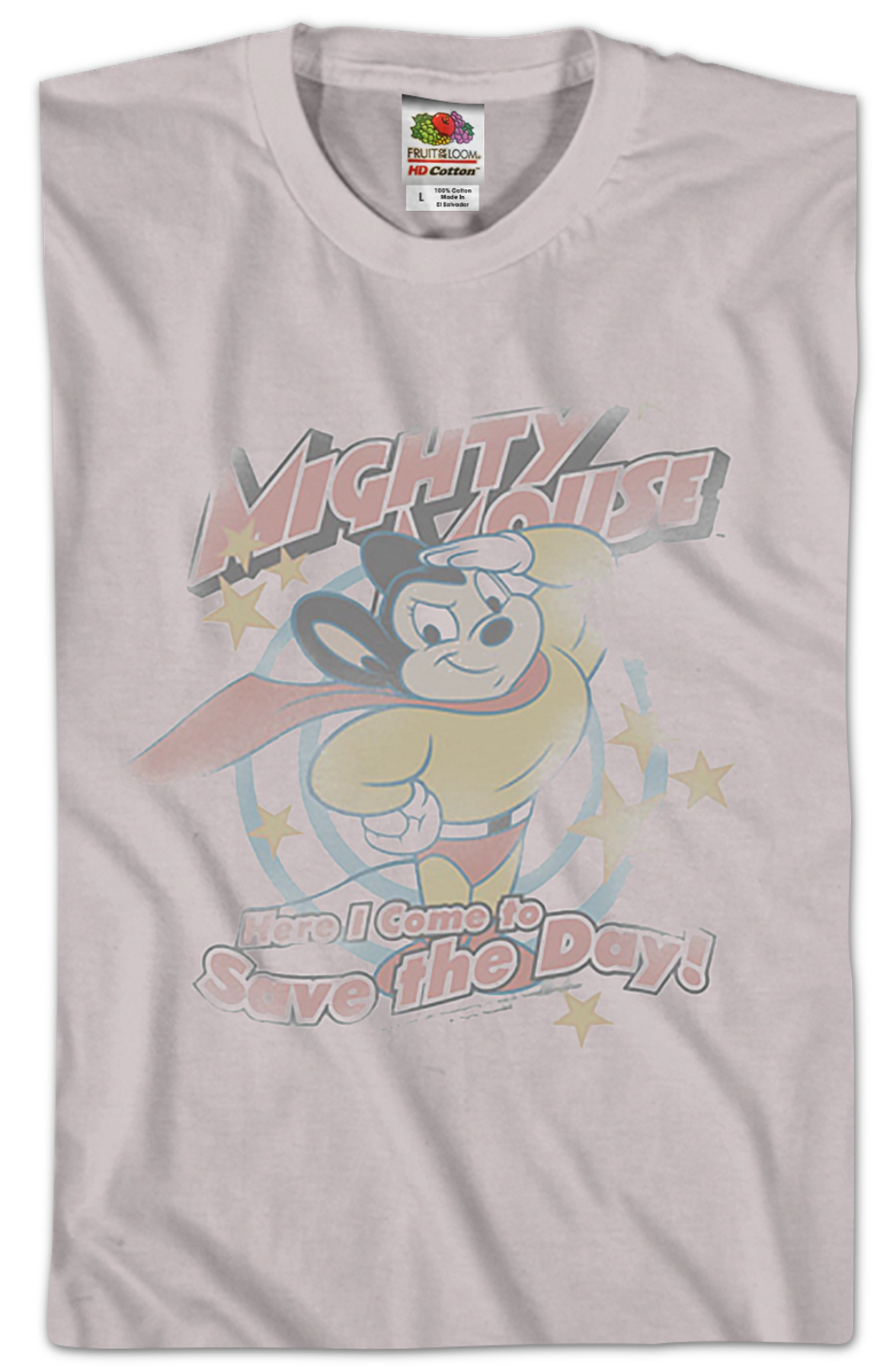 Here I Come to Save the Day Mighty Mouse T-Shirt product image 2