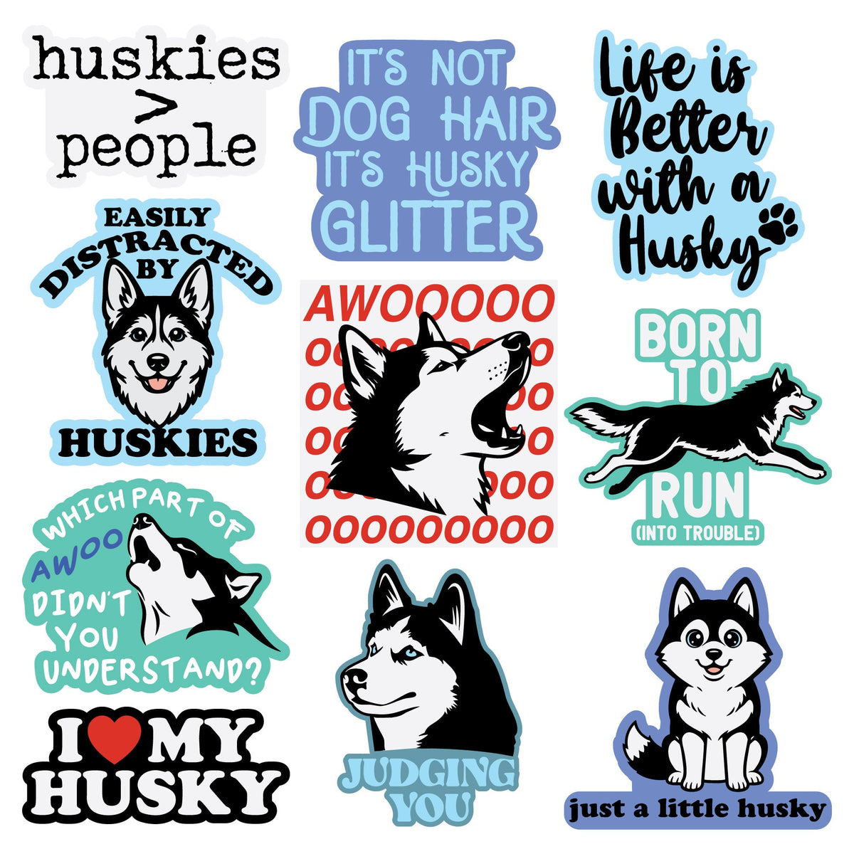 Husky Stickers
