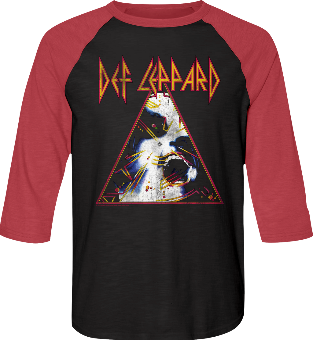 Hysteria Def Leppard Raglan Baseball Shirt product image 1