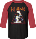 Hysteria Def Leppard Raglan Baseball Shirt product image 1
