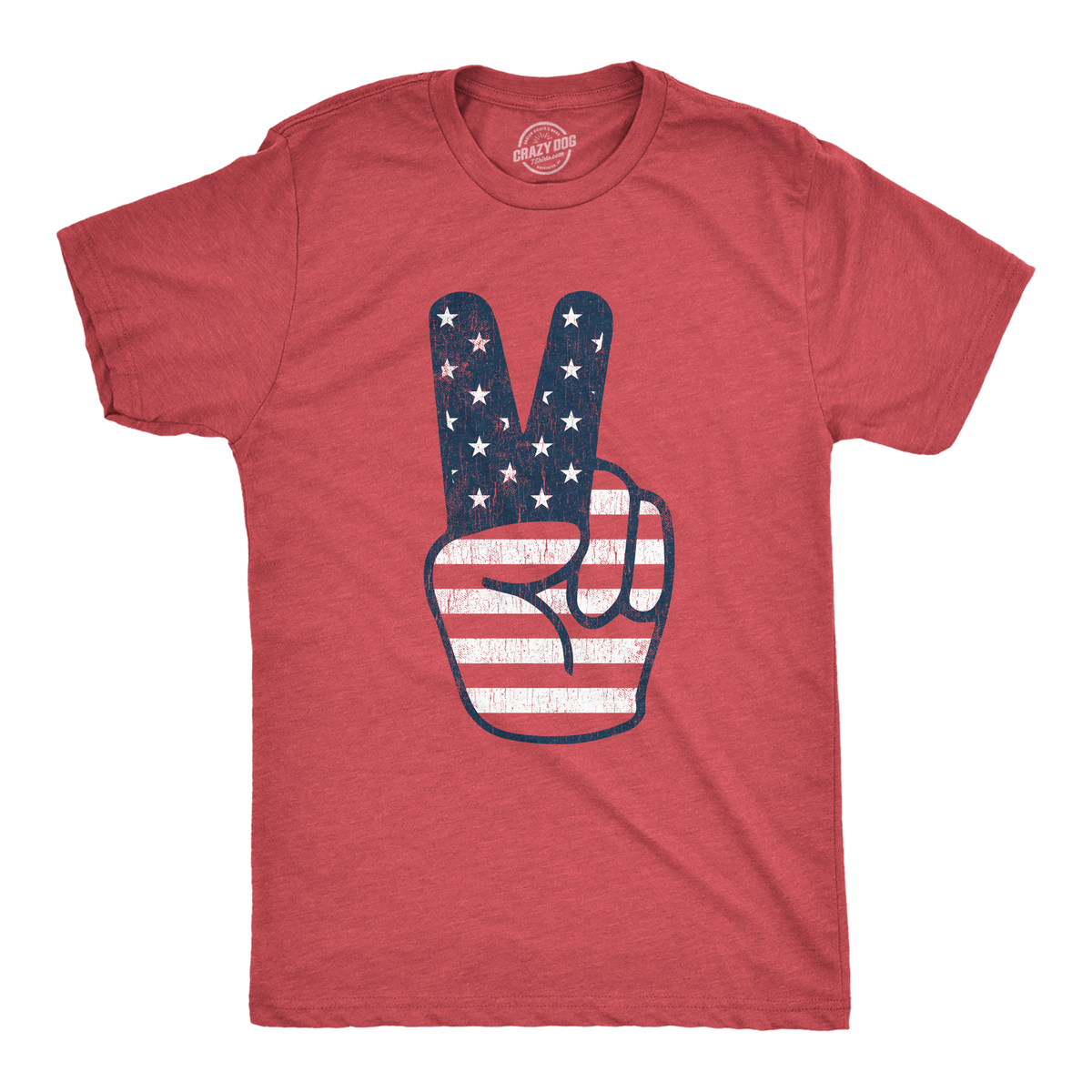 Peace Sign American Flag Youth T Shirt product image 1