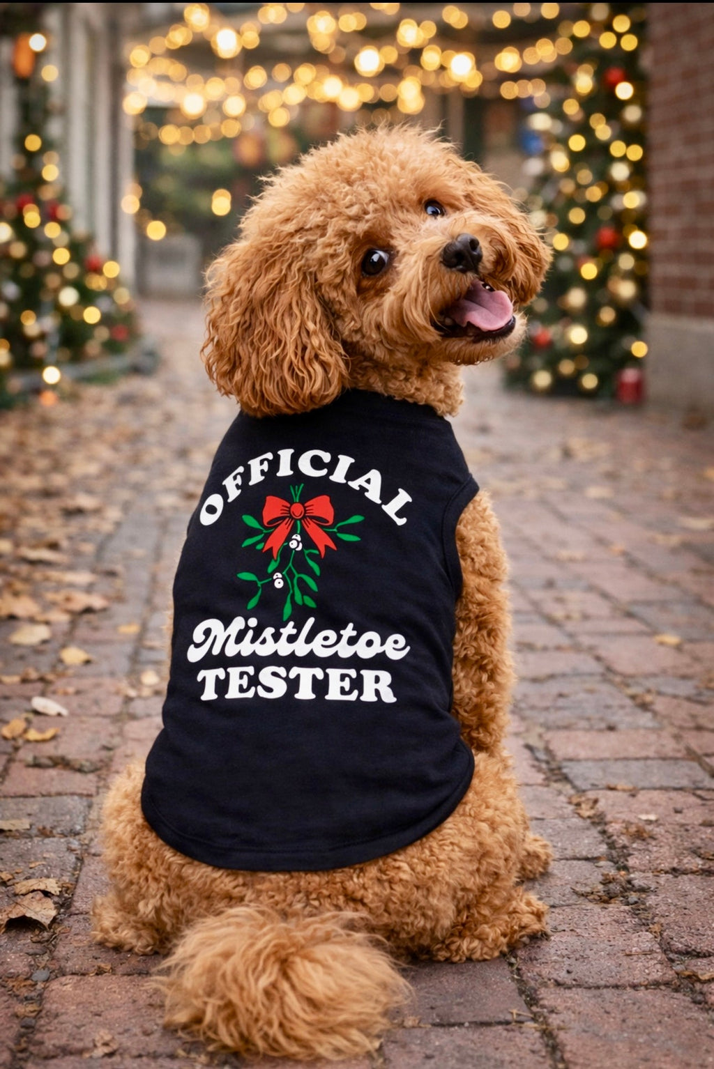 Official Mistletoe Tester Dog Shirt product image 2