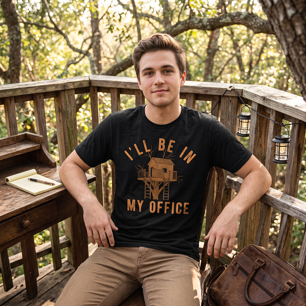 Ill Be In My Office Tree House Men's T Shirt product image 2