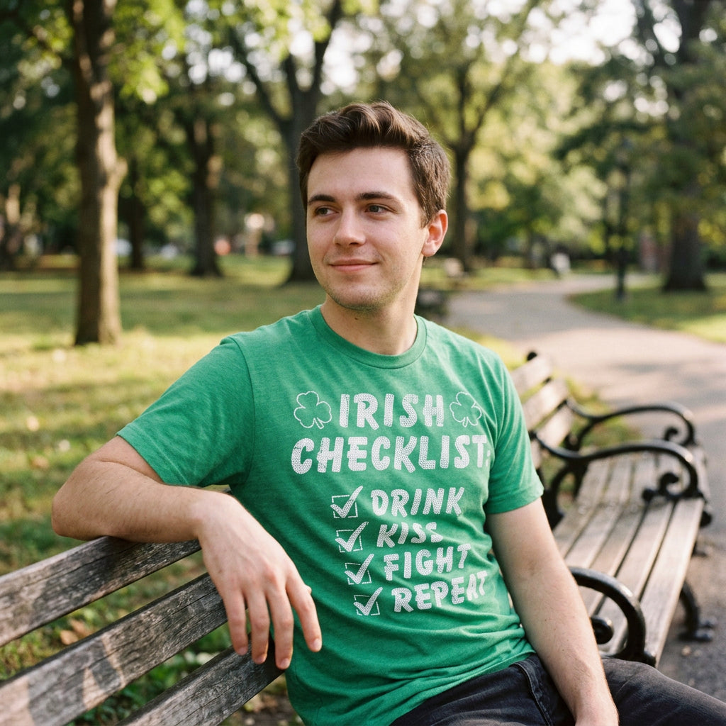 Irish Checklist Men's T Shirt product image 2