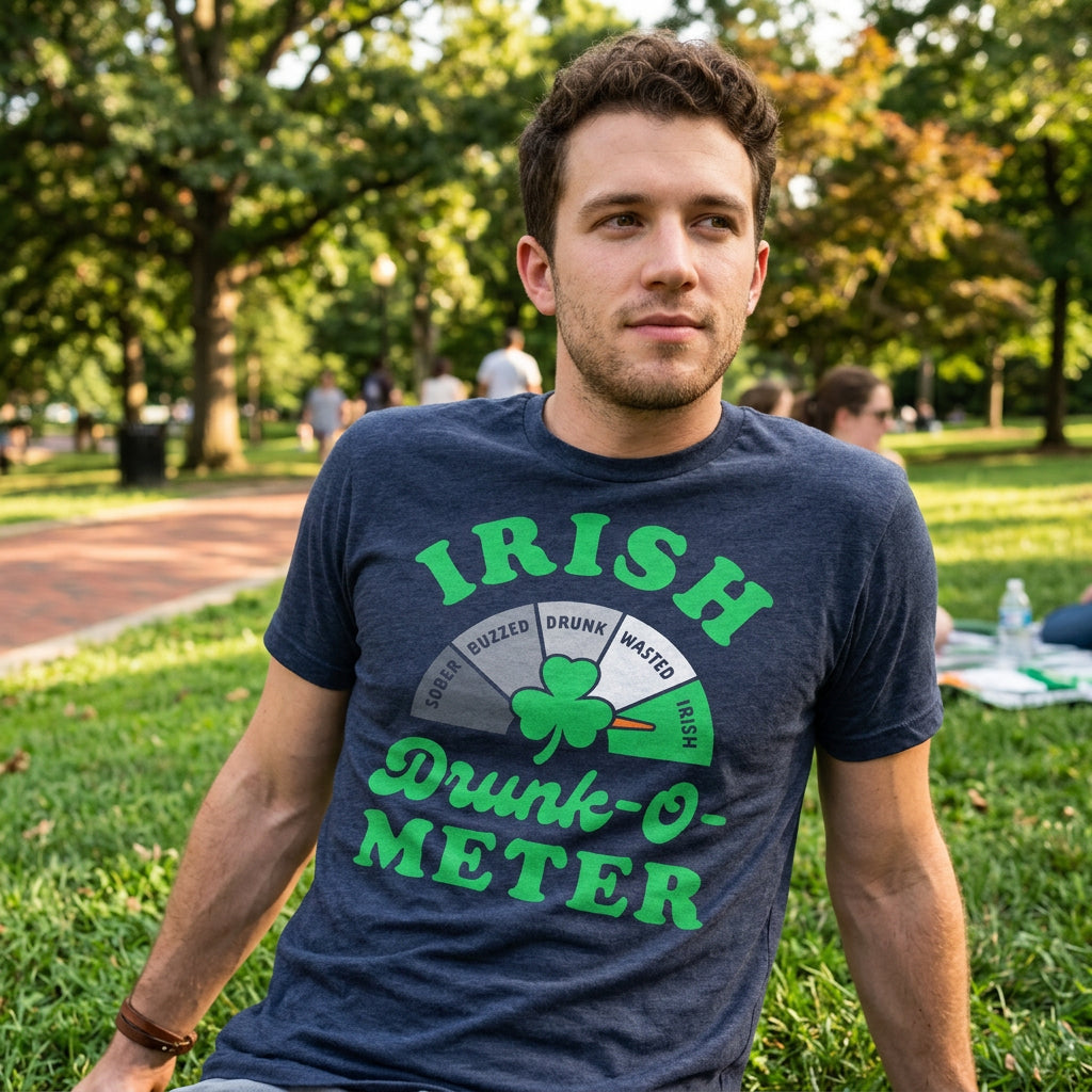 Irish Drunk O Meter Men's T Shirt product image 4