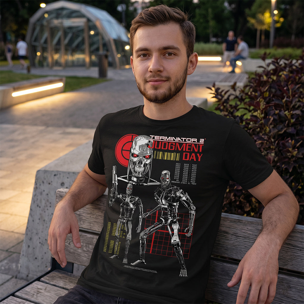 Terminator 2 Endo Collage Men's T Shirt product image 2