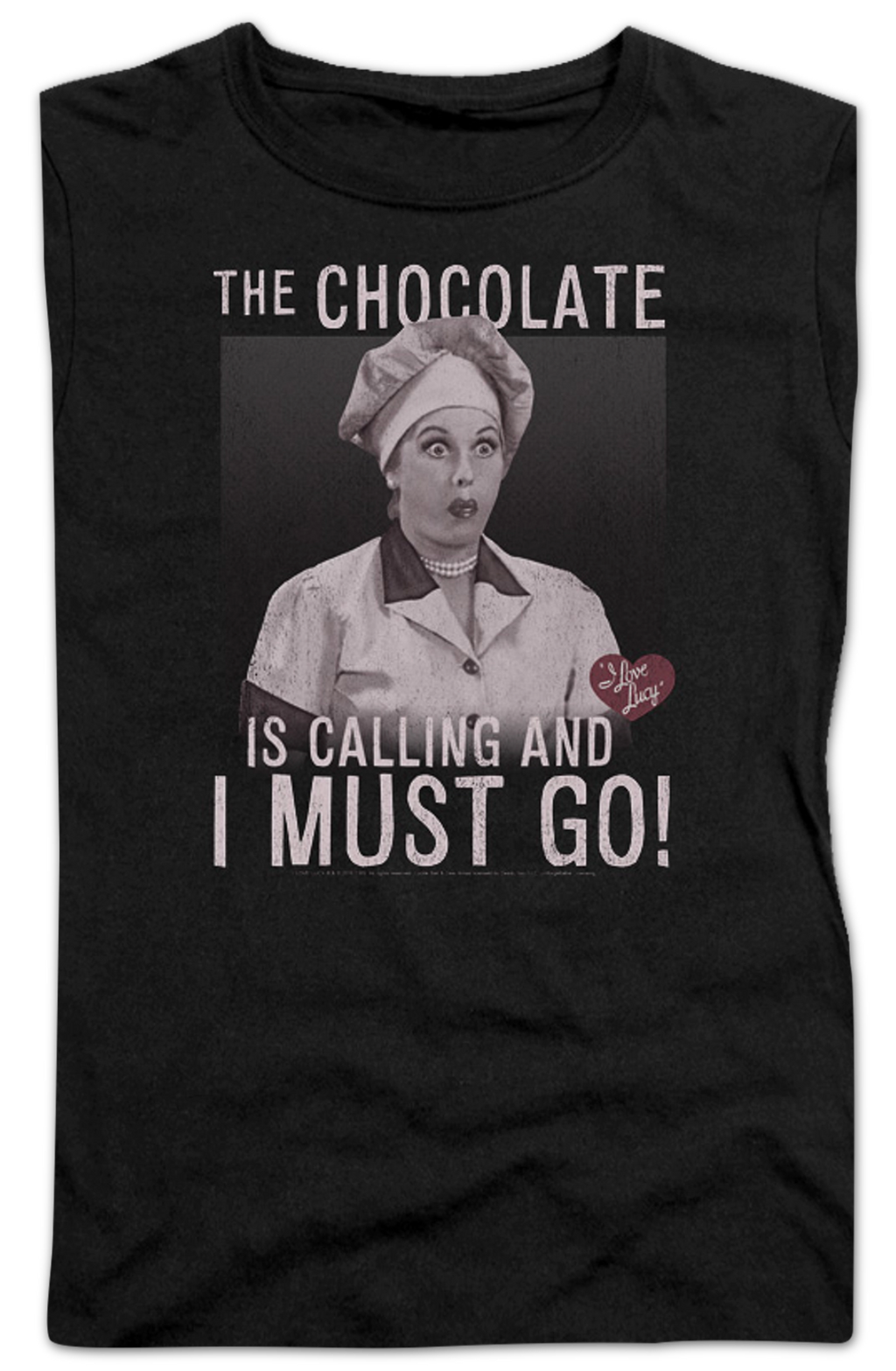 Ladies Chocolate Is Calling I Love Lucy Shirt product image 2