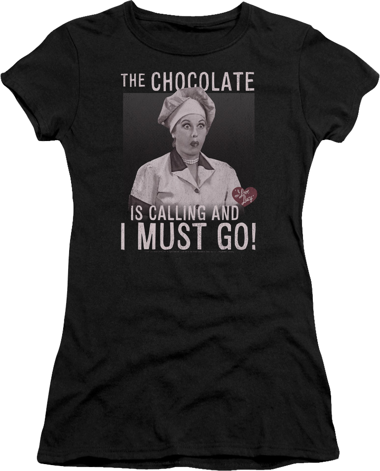 Ladies Chocolate Is Calling I Love Lucy Shirt product image 1