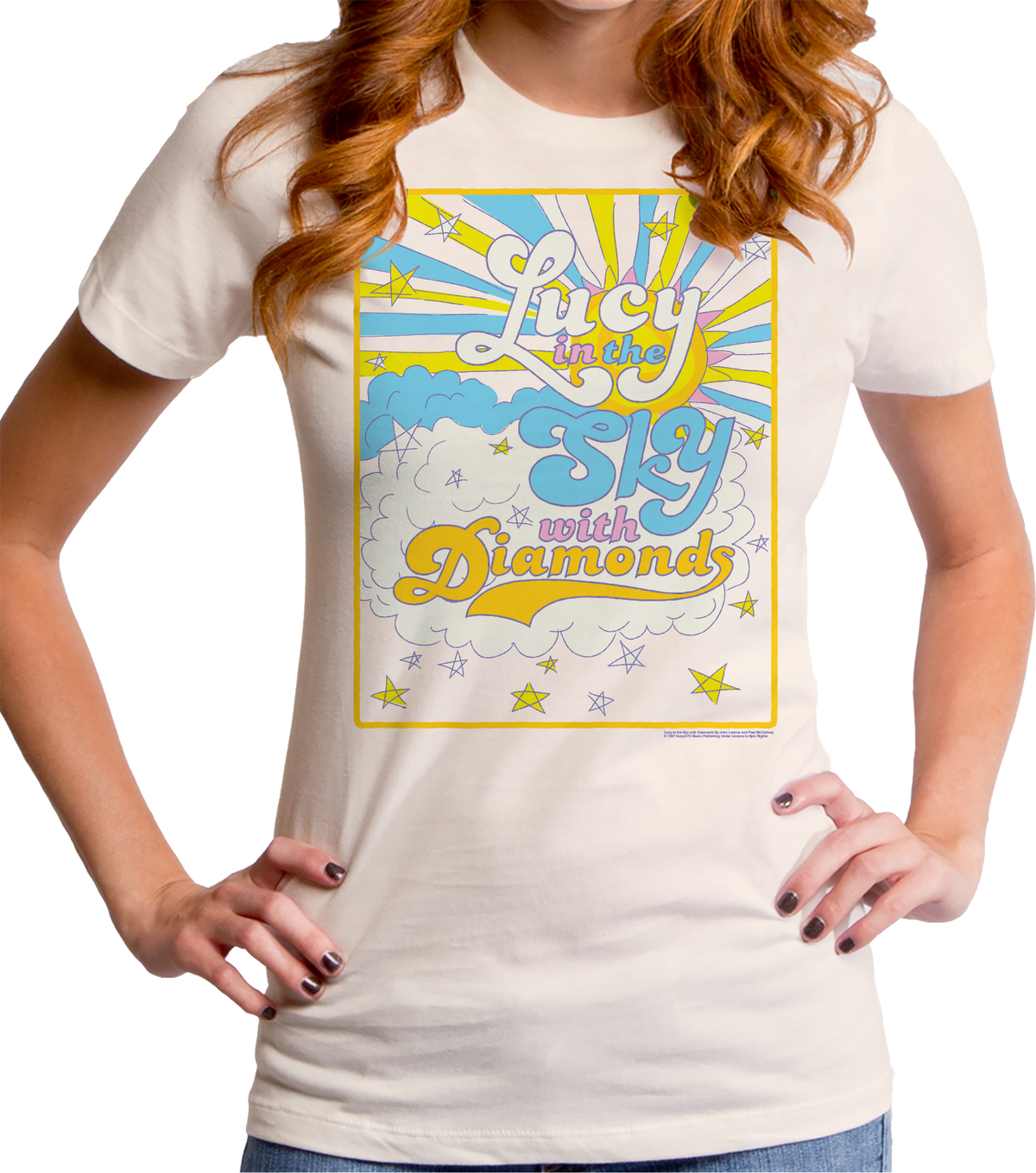Ladies Lucy In The Sky With Diamonds Beatles Shirt product image 1
