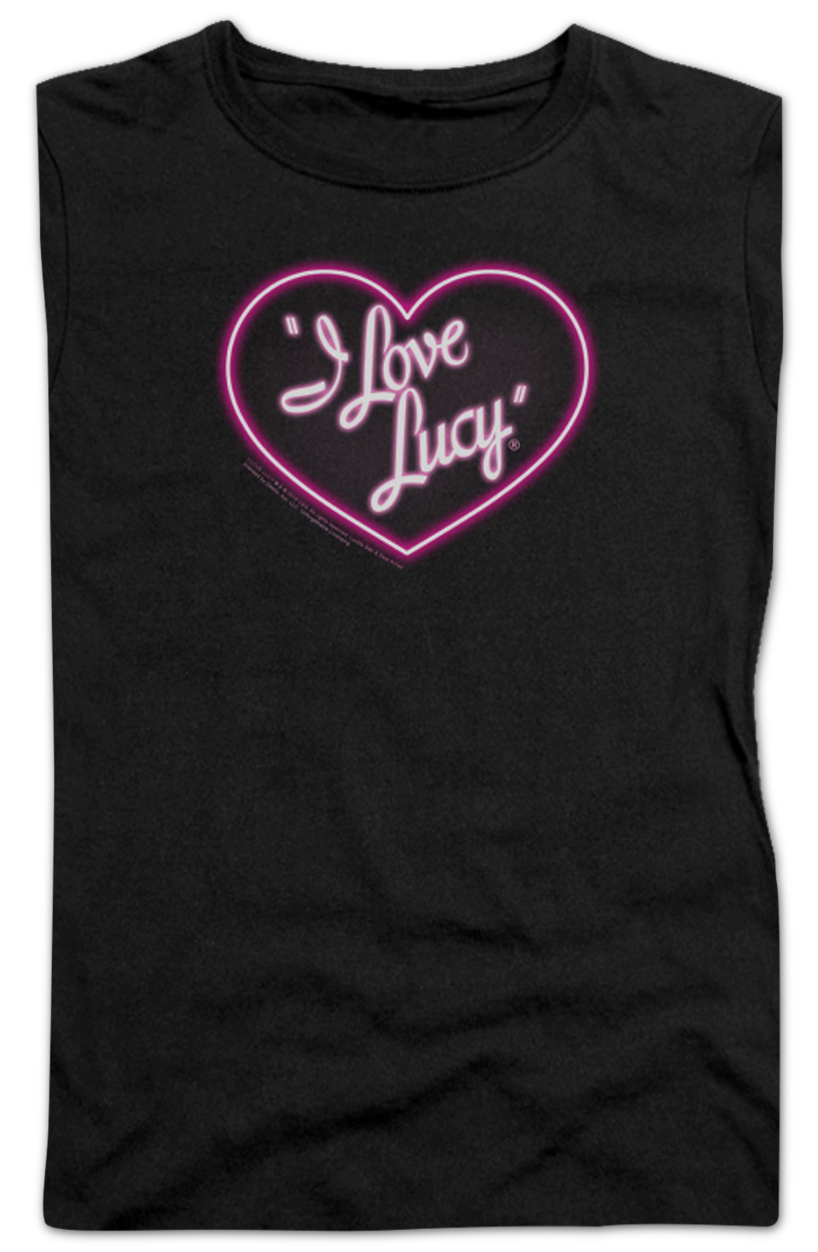 Ladies Neon Logo I Love Lucy Shirt product image 1