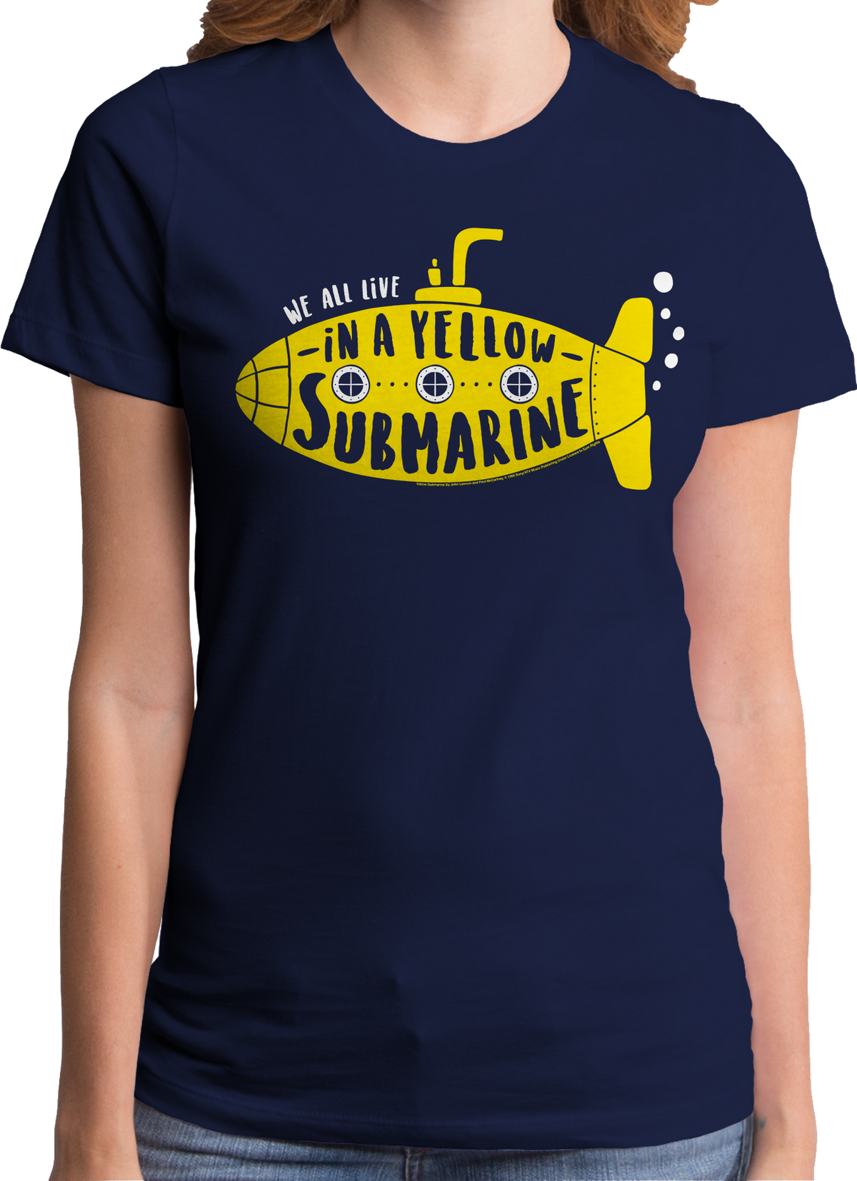 Ladies Yellow Submarine Beatles Shirt product image 1