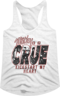 Ladies Kickstart My Heart Motley Crue Racerback Tank Top