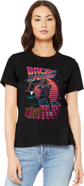 Womens Retro Neon Back To The Future Shirt product image 1