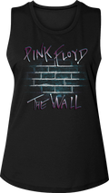 Ladies The Wall Pink Floyd Muscle Tank Top
