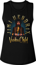 Ladies Voodoo Child Jimi Hendrix Muscle Tank Top