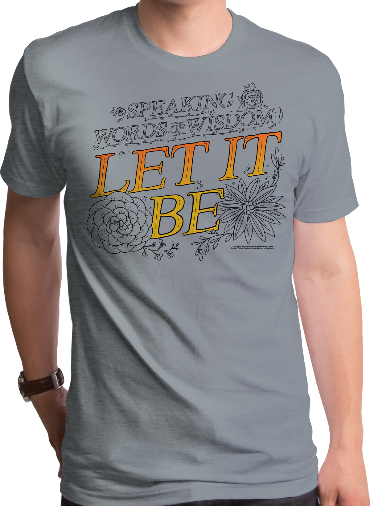 Let It Be Lyrics Beatles T-Shirt product image 1