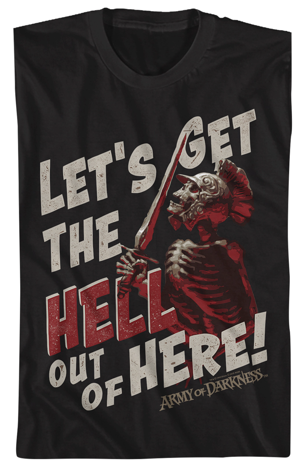 Let's Get The Hell Out Of Here Army Of Darkness T-Shirt product image 2
