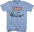 Light Blue DeLorean Back To The Future T-Shirt product image 1