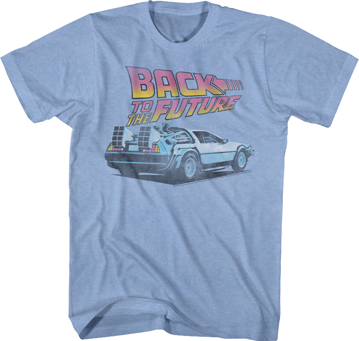 Light Blue DeLorean Back To The Future T-Shirt product image 1