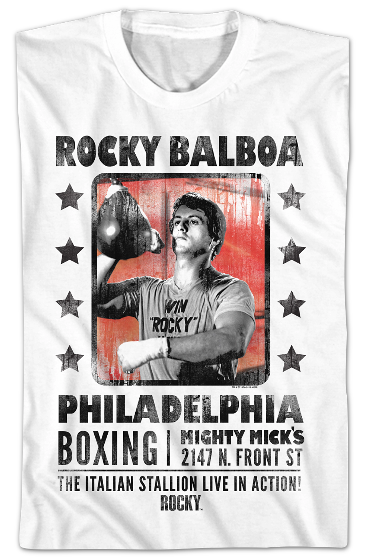 The Italian Stallion Live In Action Rocky T-Shirt product image 2