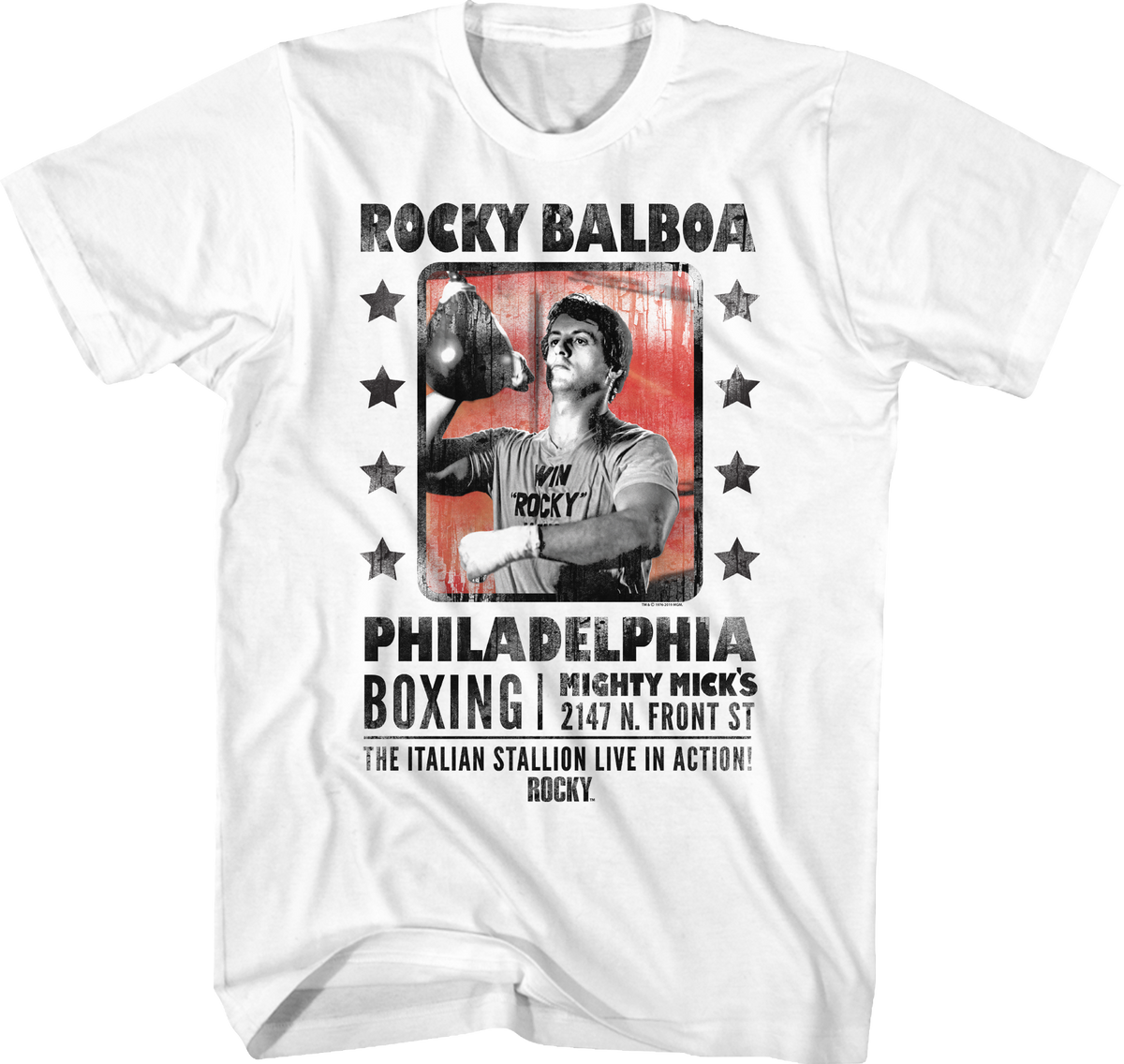 The Italian Stallion Live In Action Rocky T-Shirt product image 1