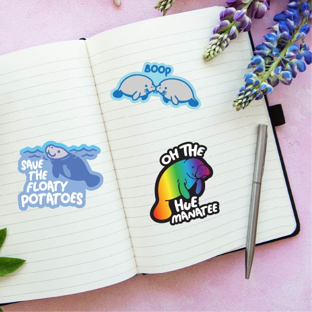 Manatee Stickers