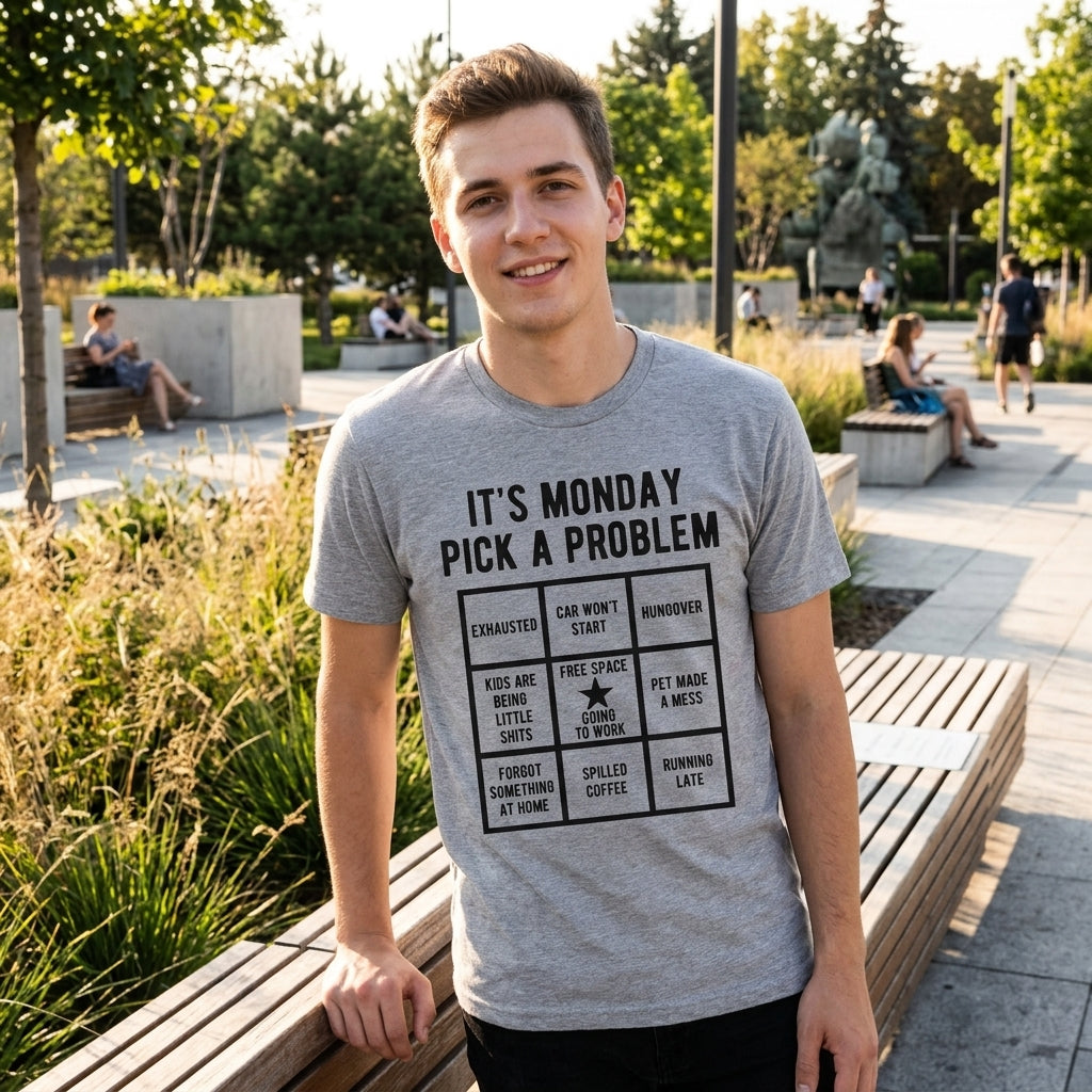 Its Monday Pick A Problem Men's T Shirt product image 2
