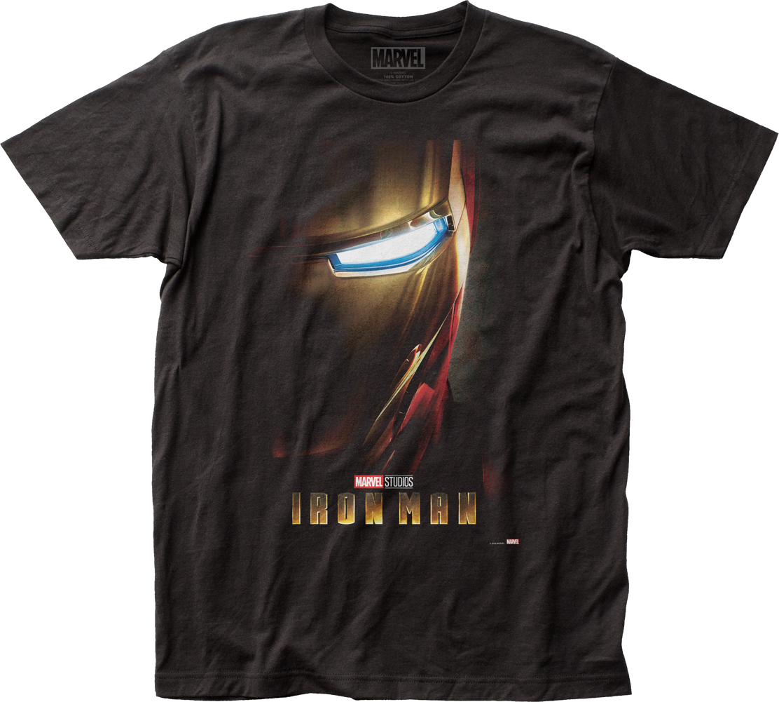 Movie Poster Iron Man Marvel Comics T-Shirt