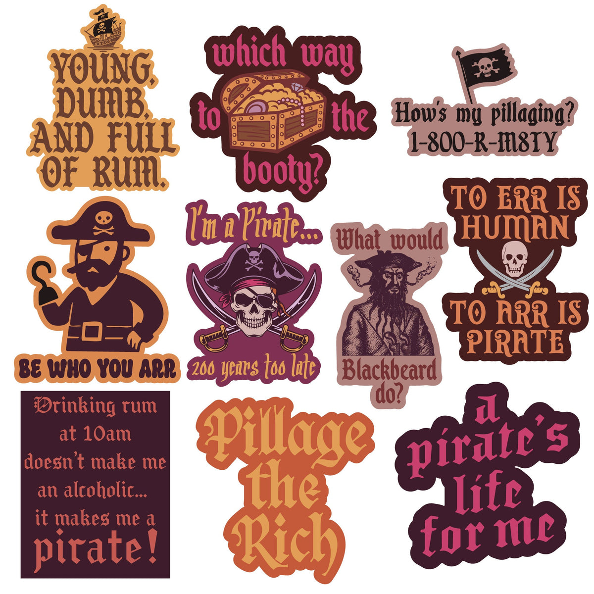 Pirate Stickers