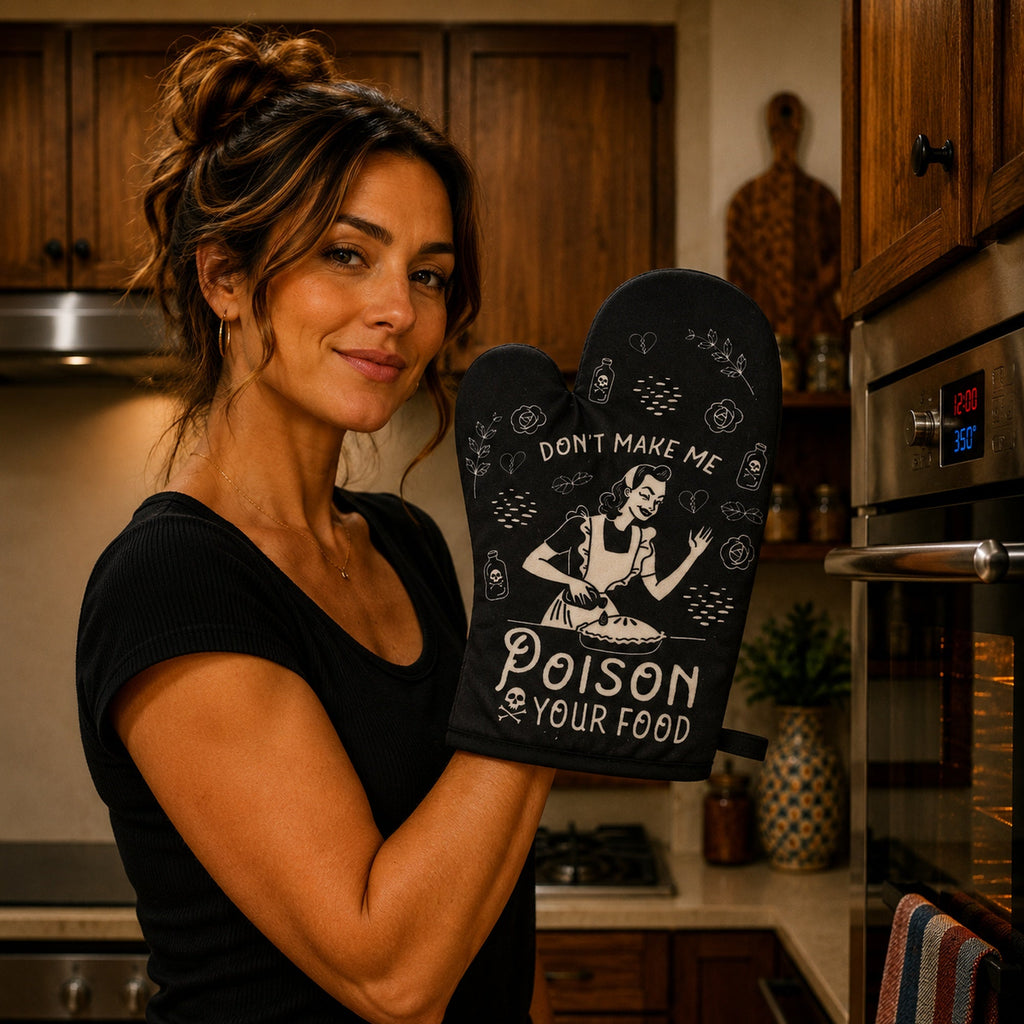 Don't Make Me Poison Your Food Oven Mitt Bakeware