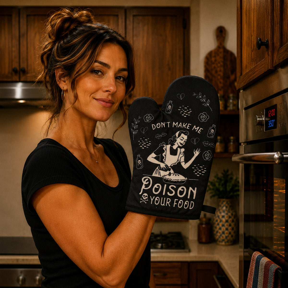 Don't Make Me Poison Your Food Oven Mitt Bakeware