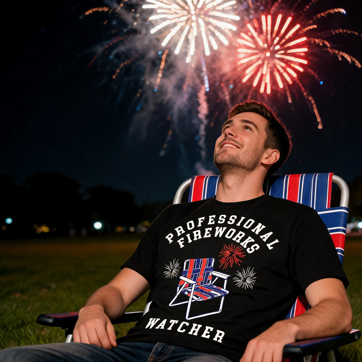 Professional Fireworks Watcher Men's T Shirt product image 2