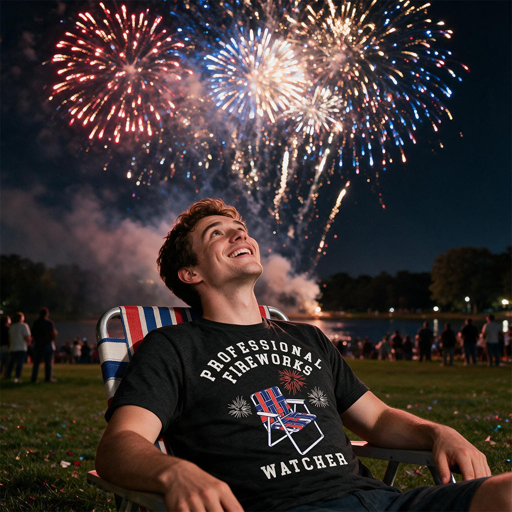 Professional Fireworks Watcher Men's T Shirt product image 4