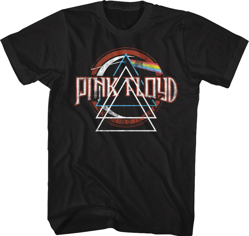 Repeated Prism Dark Side of the Moon Pink Floyd T-Shirt product image 1