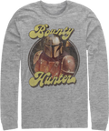 Retro Mandalorian Bounty Hunter Star Wars Long Sleeve Shirt product image 1