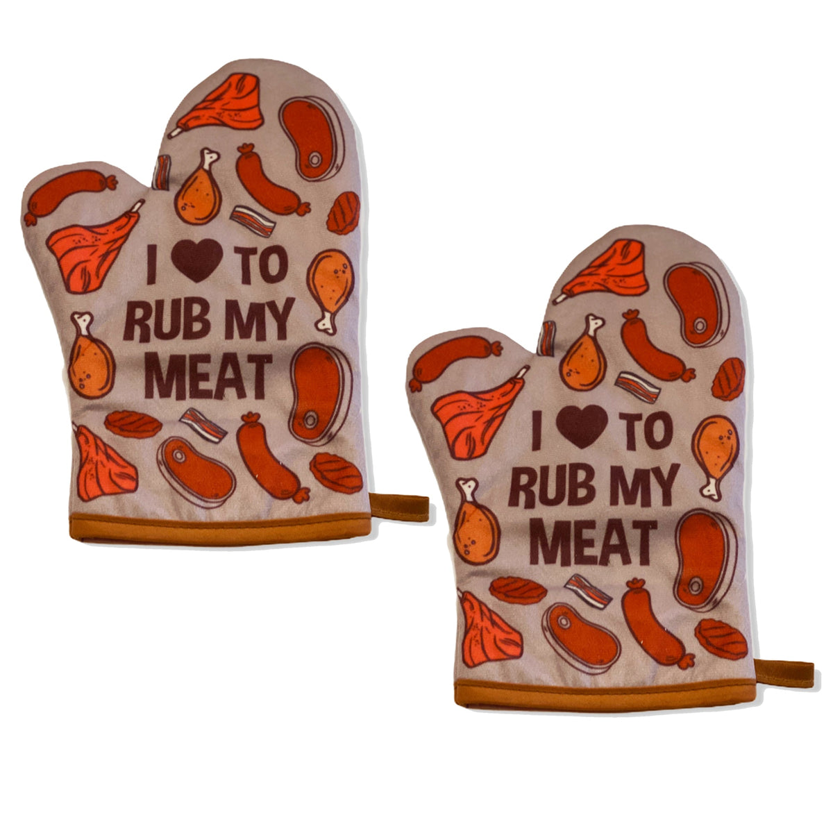 I Love To Rub My Meat Oven Mitt Bakeware