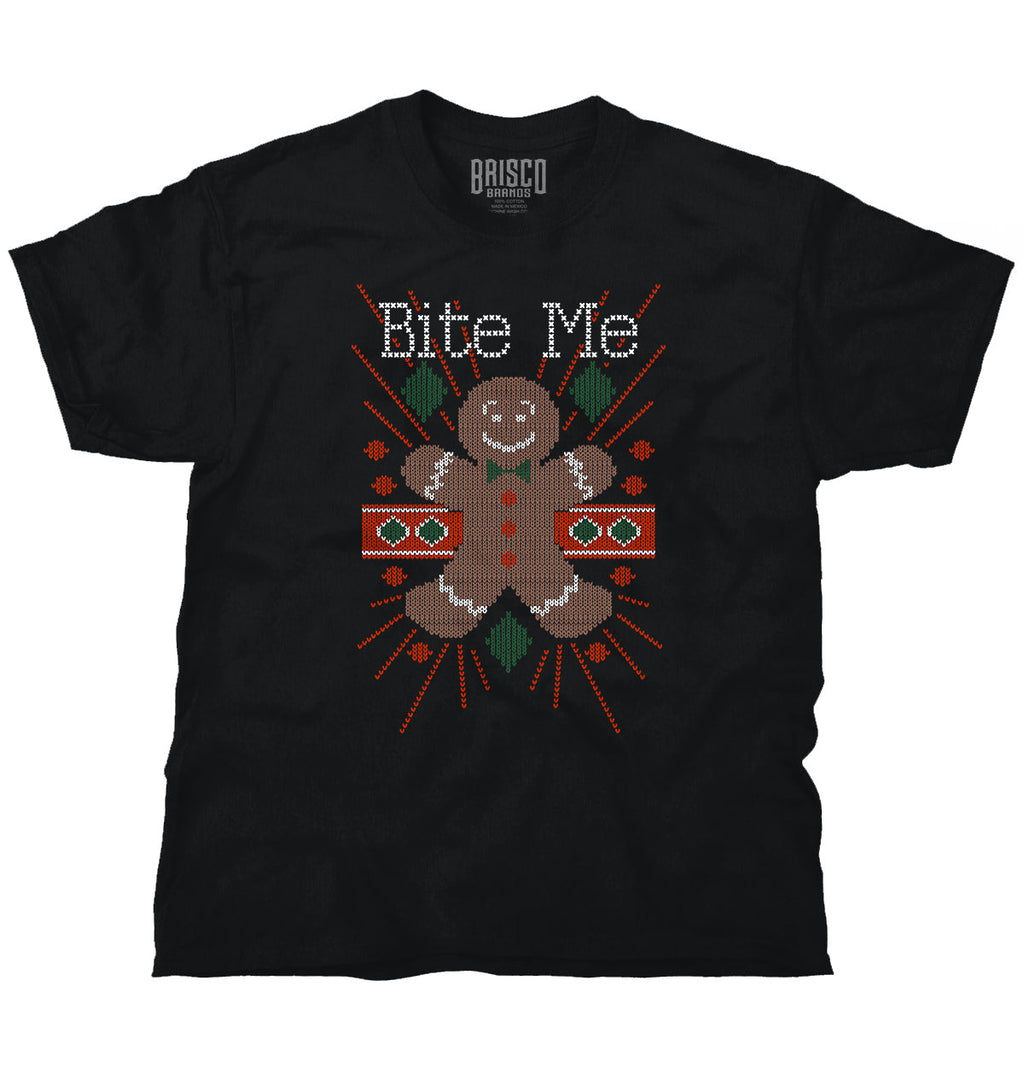 Ugly Christmas Bite Gingerbread Man Stitch Womens or Mens product image 1