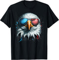 Funny Patriotic Bald Eagle with American Flag Sunglas product image 1