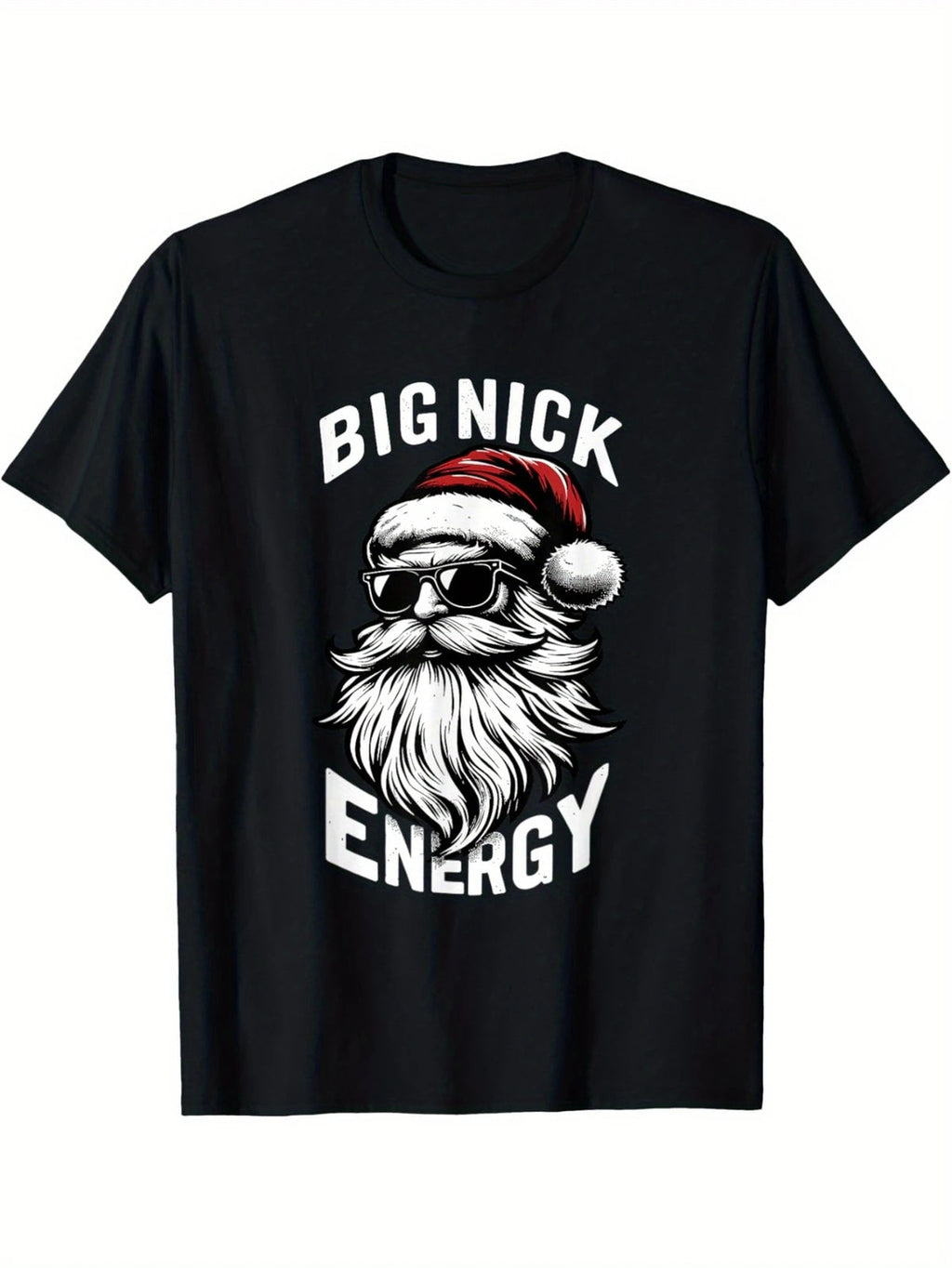 Big Nick Energy Funny Santa Christmas Men's Cotton T-shirt product image 1
