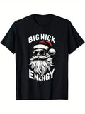 Big Nick Energy Funny Santa Christmas Men's Cotton T-shirt product image 1